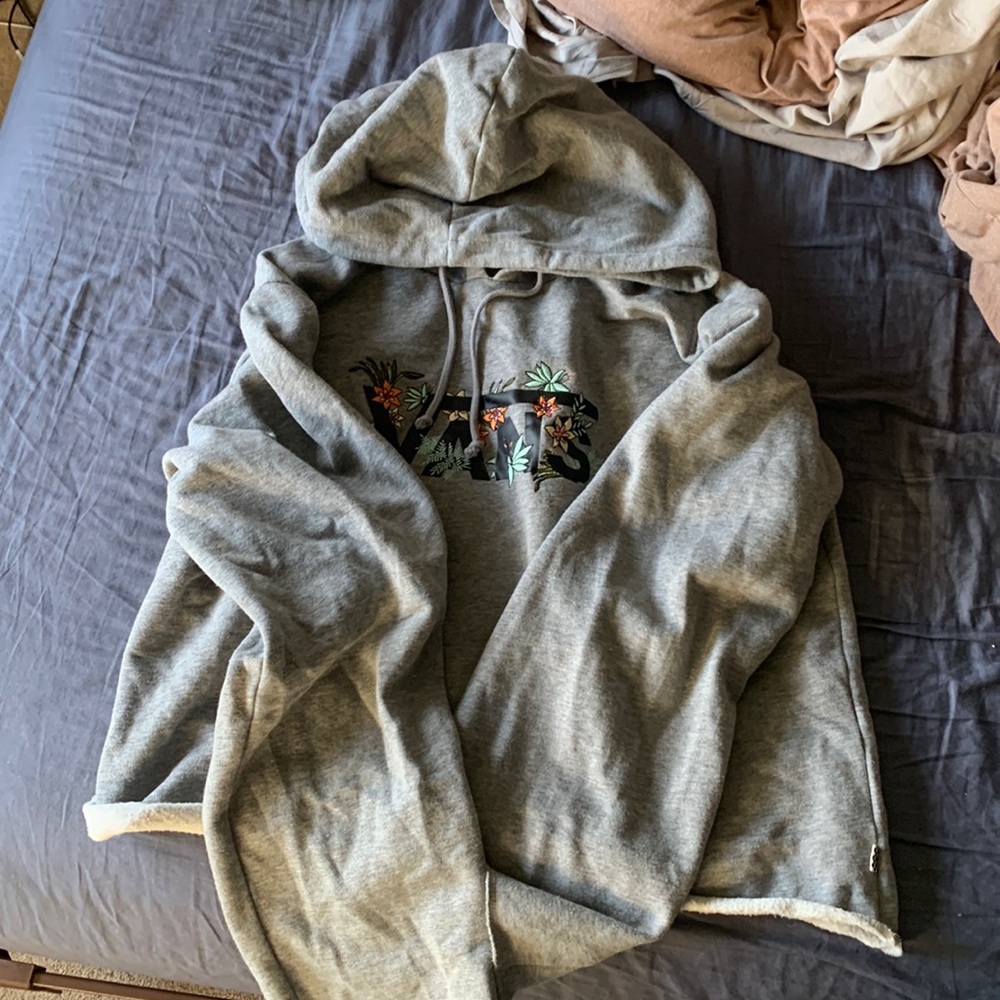 Cute soft cropped vans lightweight hoodie